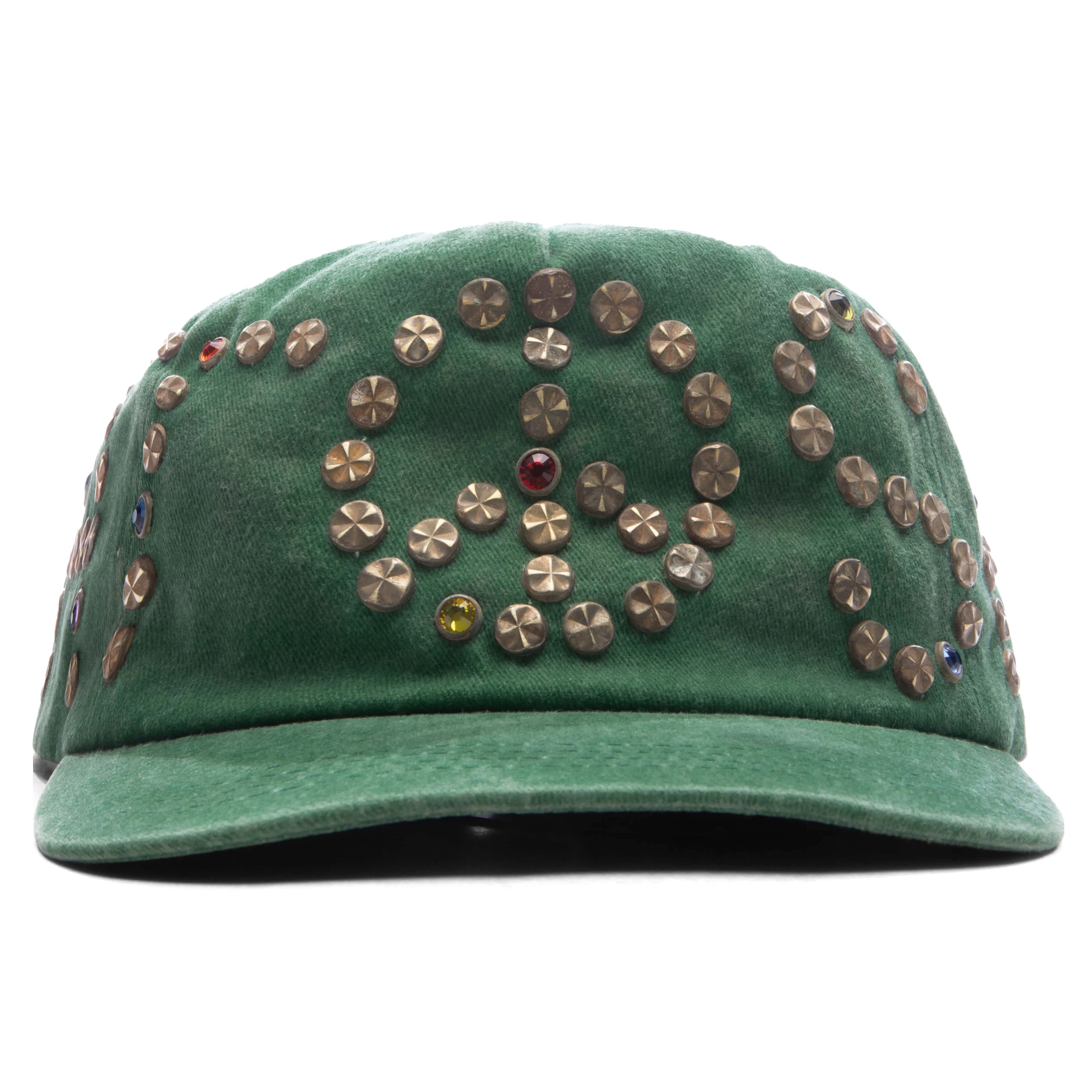 Studded Wrap Around Hat - Green