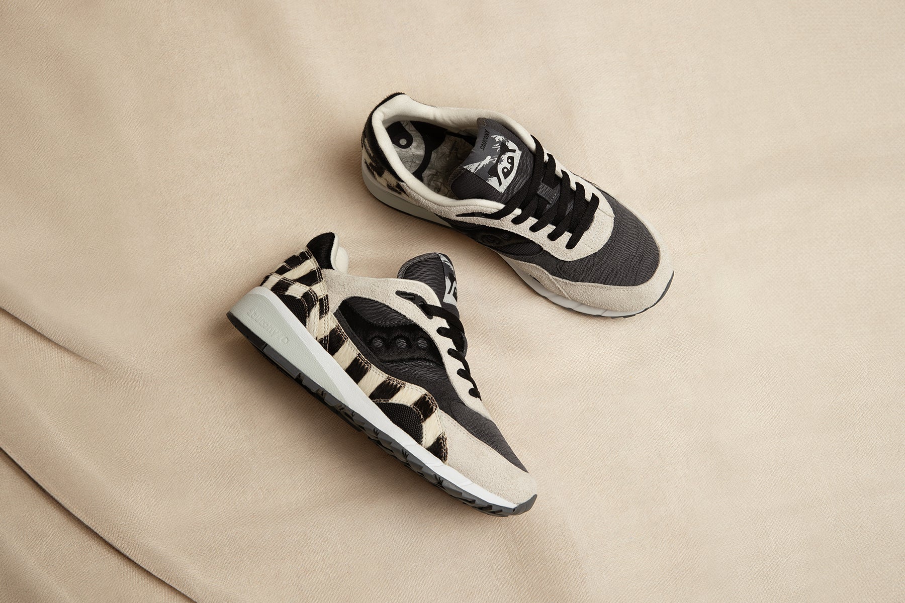 Saucony x Good Manner Raccoon Shadow 6000 - Grey/Beige - Image 5