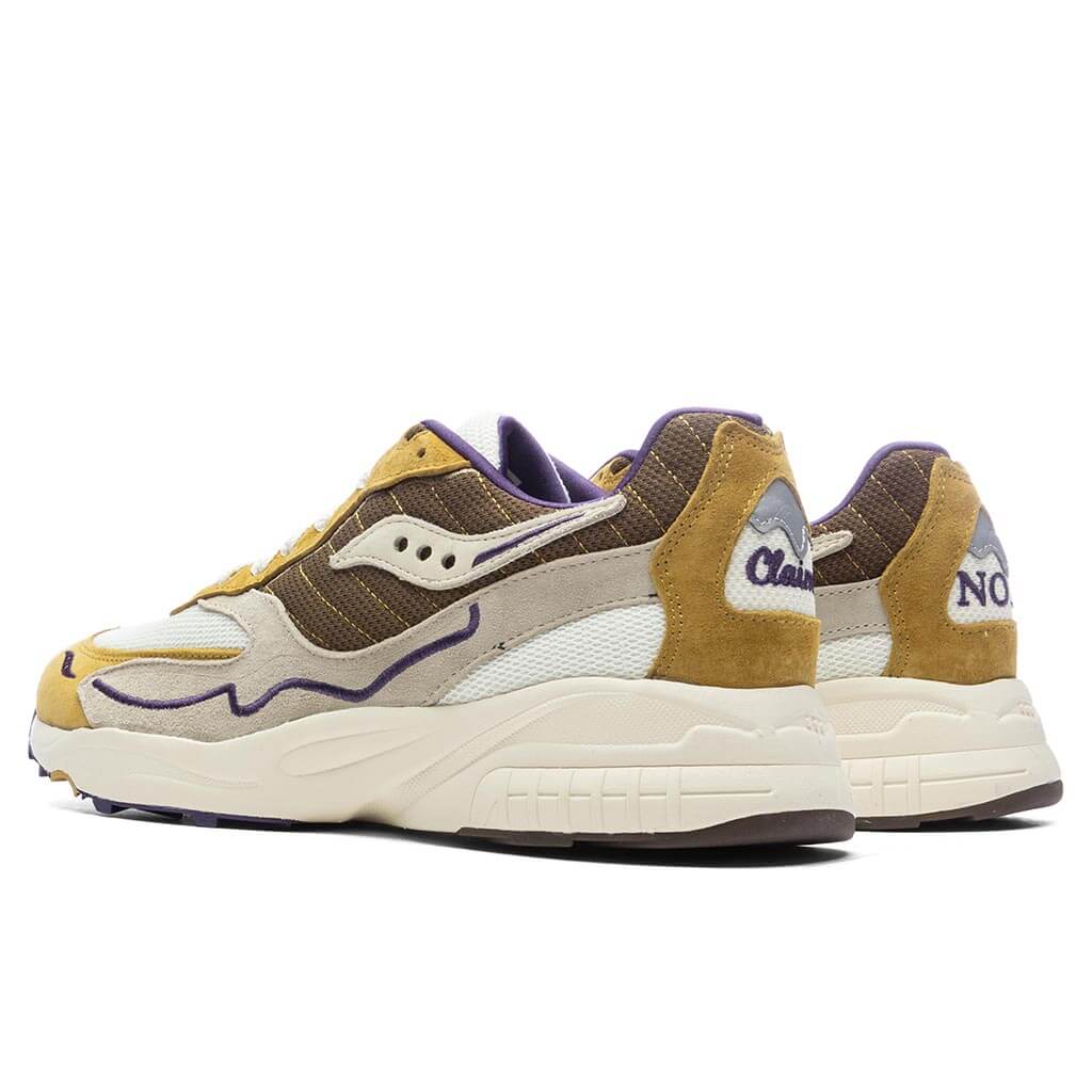 Saucony x Claima 3D Grid Hurricane - Gold/Cream - Image 3