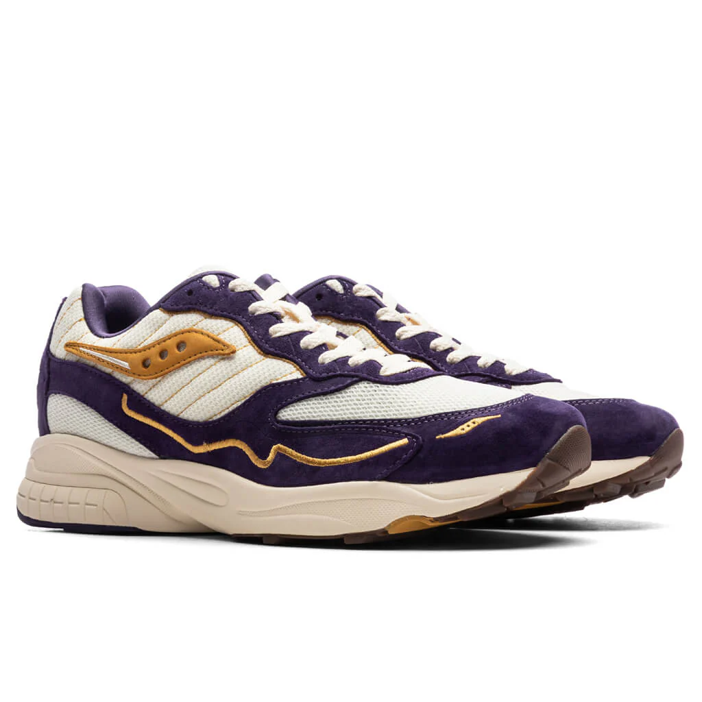Saucony x Claima Claim a Seat 3D Grid Hurricane - Purple/Cream - Image 2