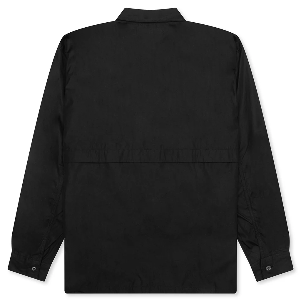 Drawstring L/S Shirt - Black - Image 2