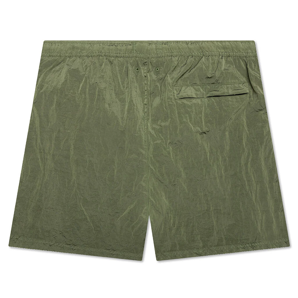 Nylon Metal Shorts - Sage - Image 2