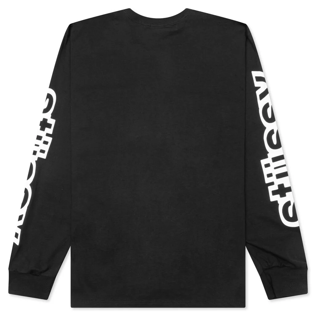 Sideways L/S Tee - Black - Image 2