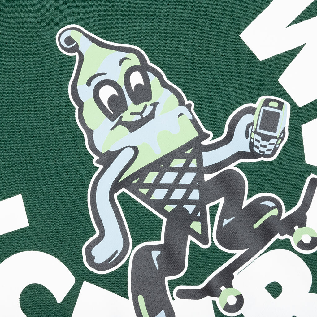 Skate More Hoodie - Dark Green - Image 3