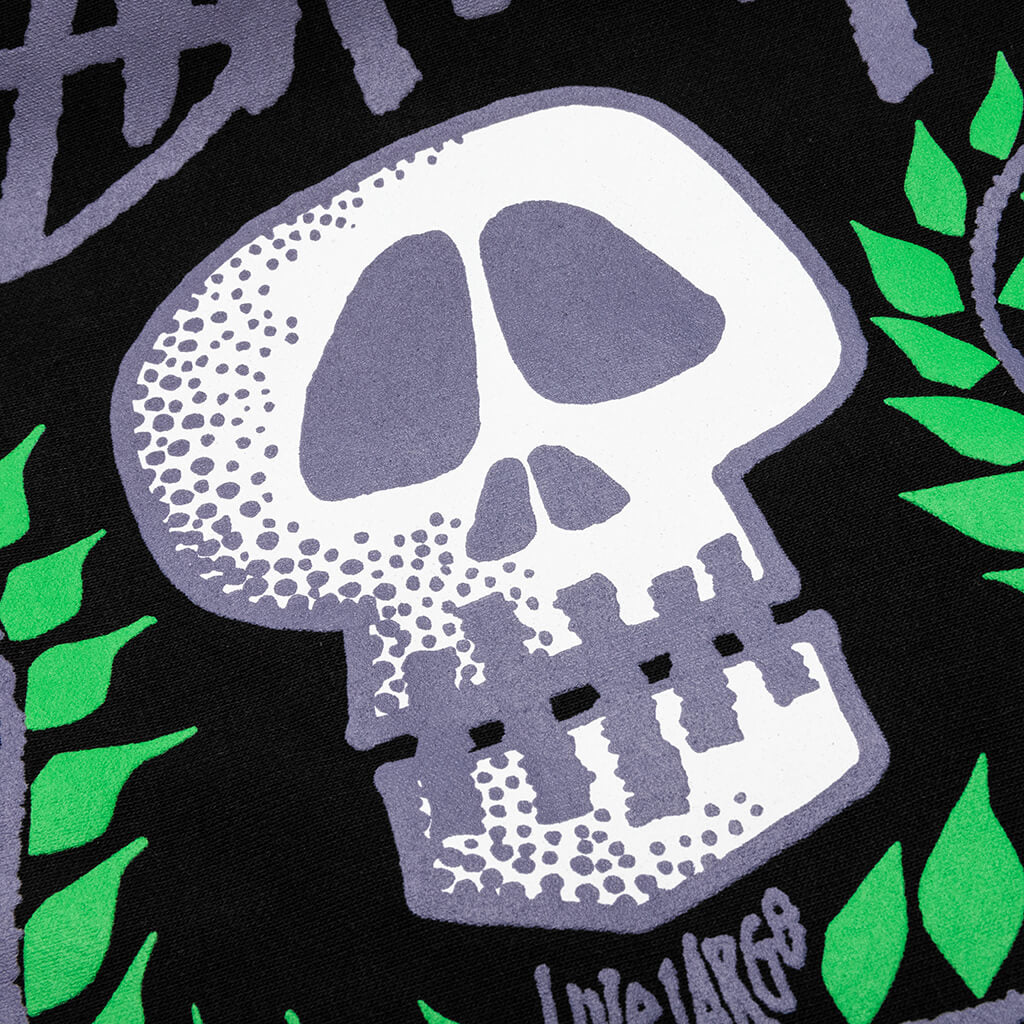 Skull Crest Hoodie - Black - Image 5