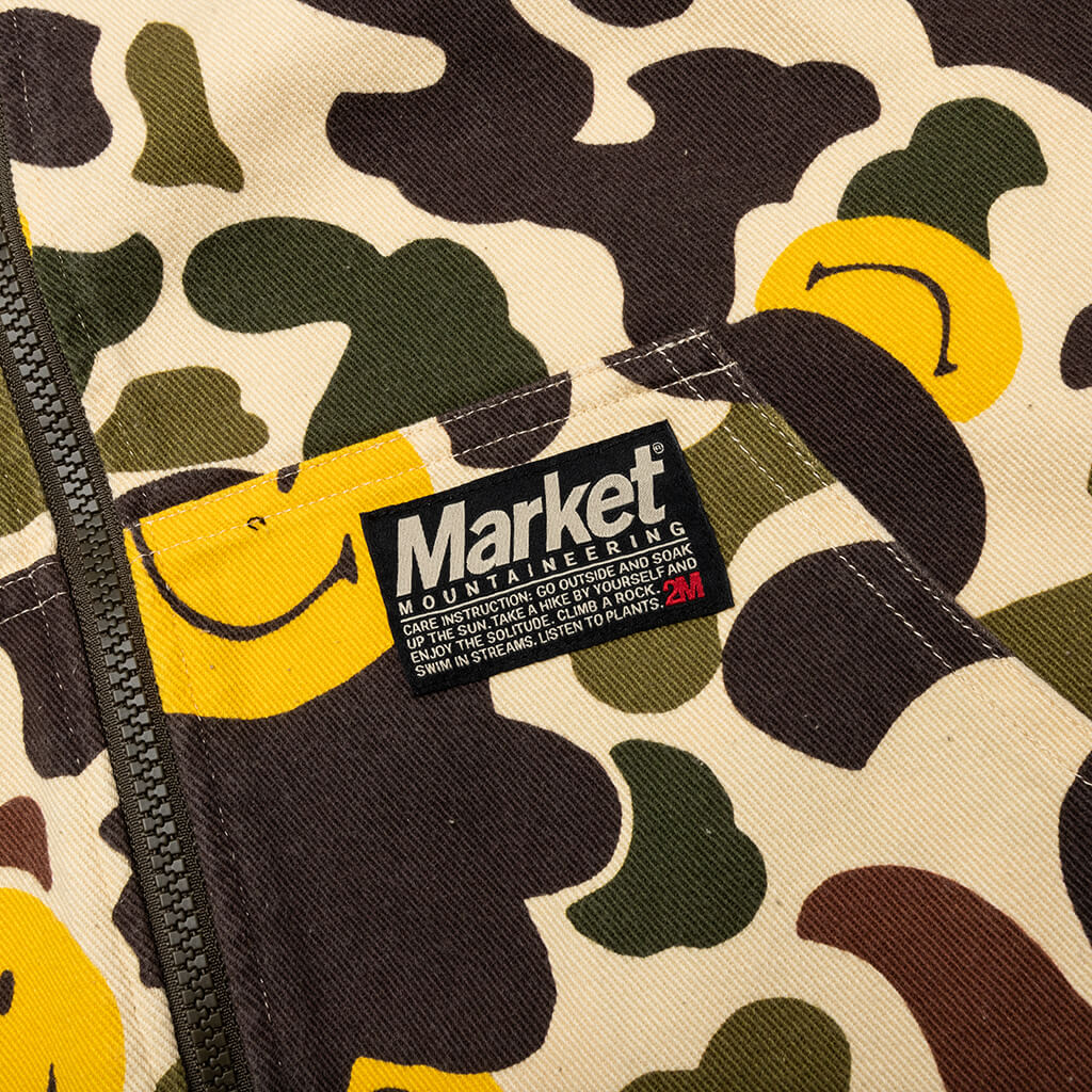 Smiley Camo Zip Jacket - Woodland - Image 4