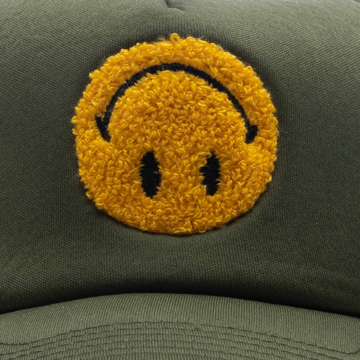 Smiley Upside Down Trucker Hat - Kelp - Image 2