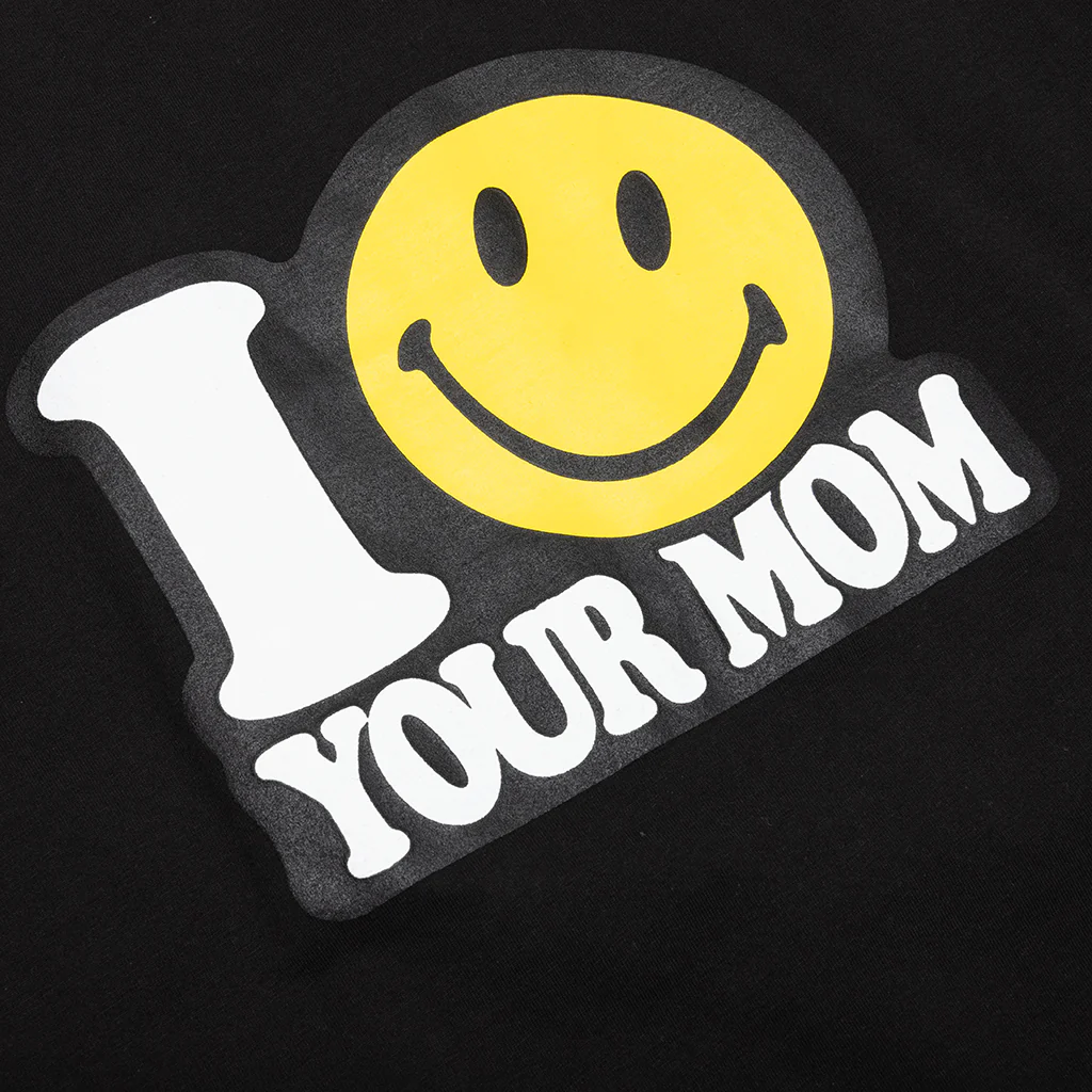 Smiley Your Mom T-Shirt - Black - Image 3