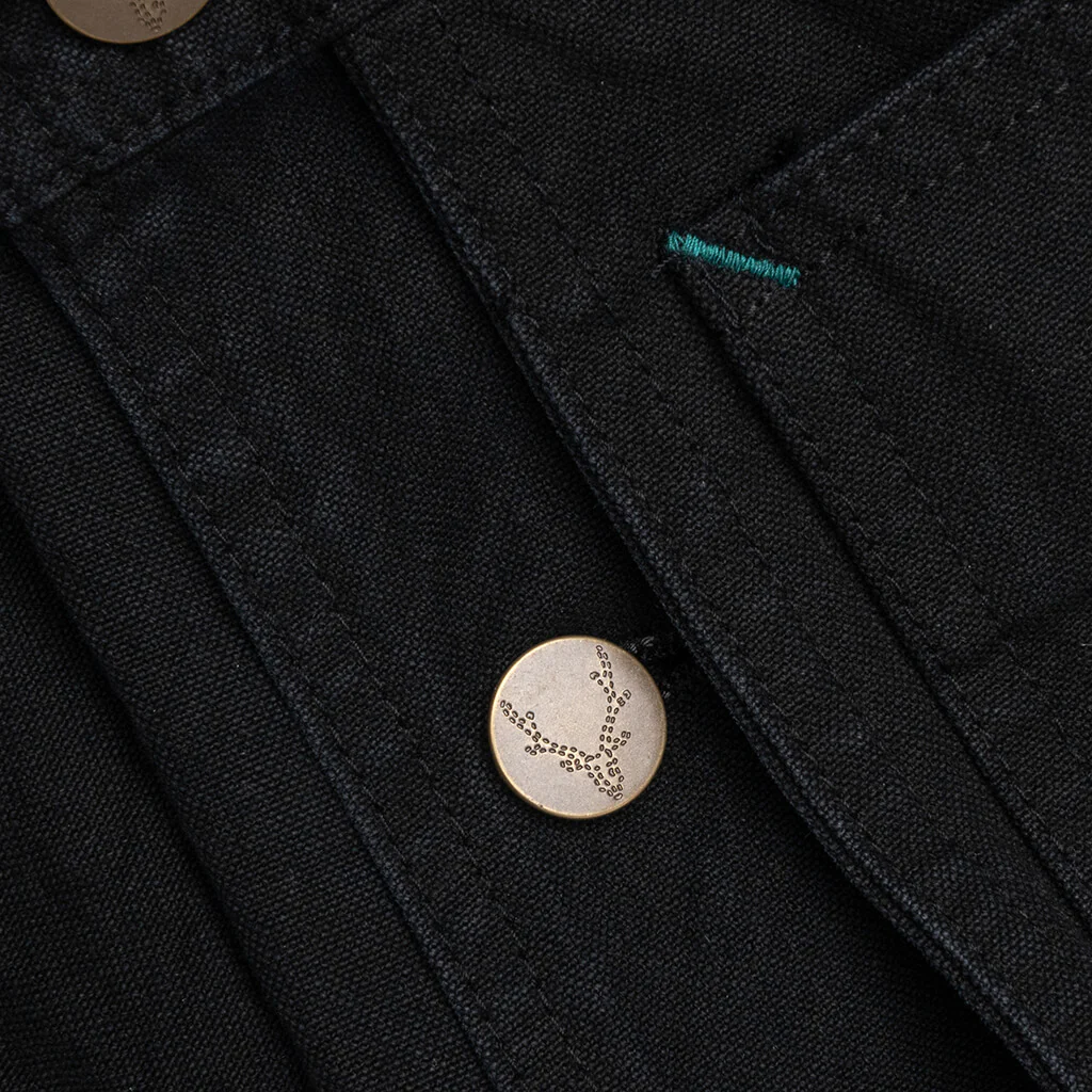 Overalls 10oz Cotton Canvas - Black - Image 4
