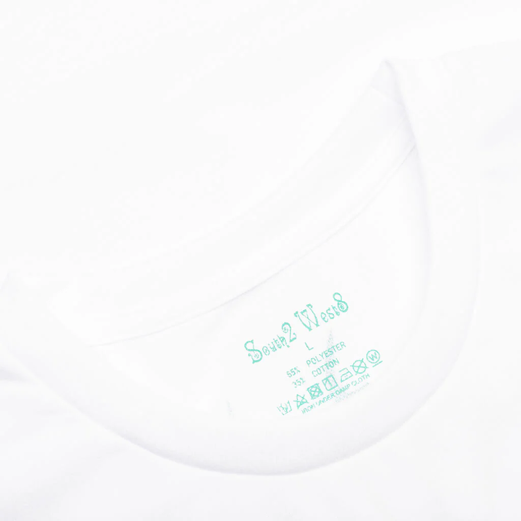 Round Pocket S/S Tee - White - Image 3