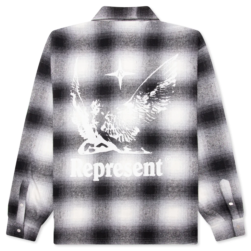 Spirits of Summer Flannel Shirt - Black/White - Image 2