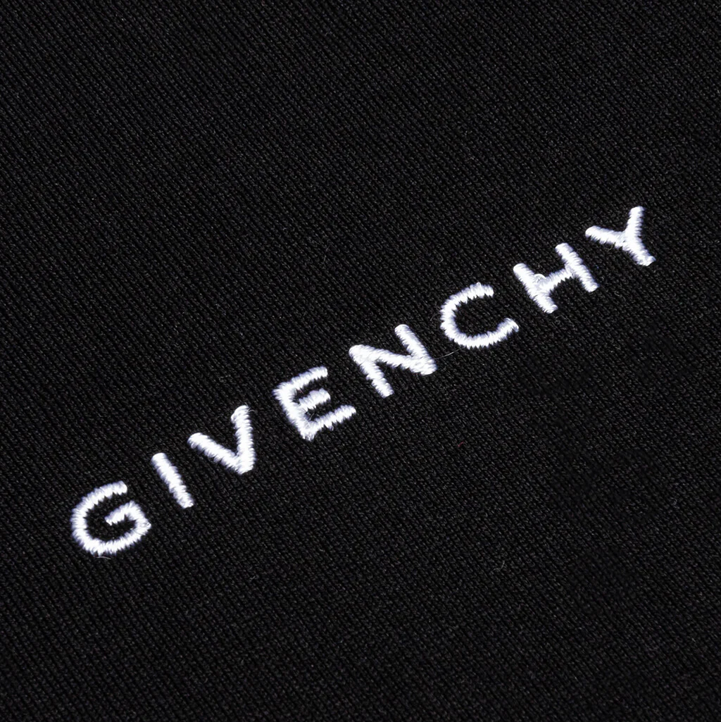 Slim Fit 4G Embroidery T-Shirt - Black - Image 3