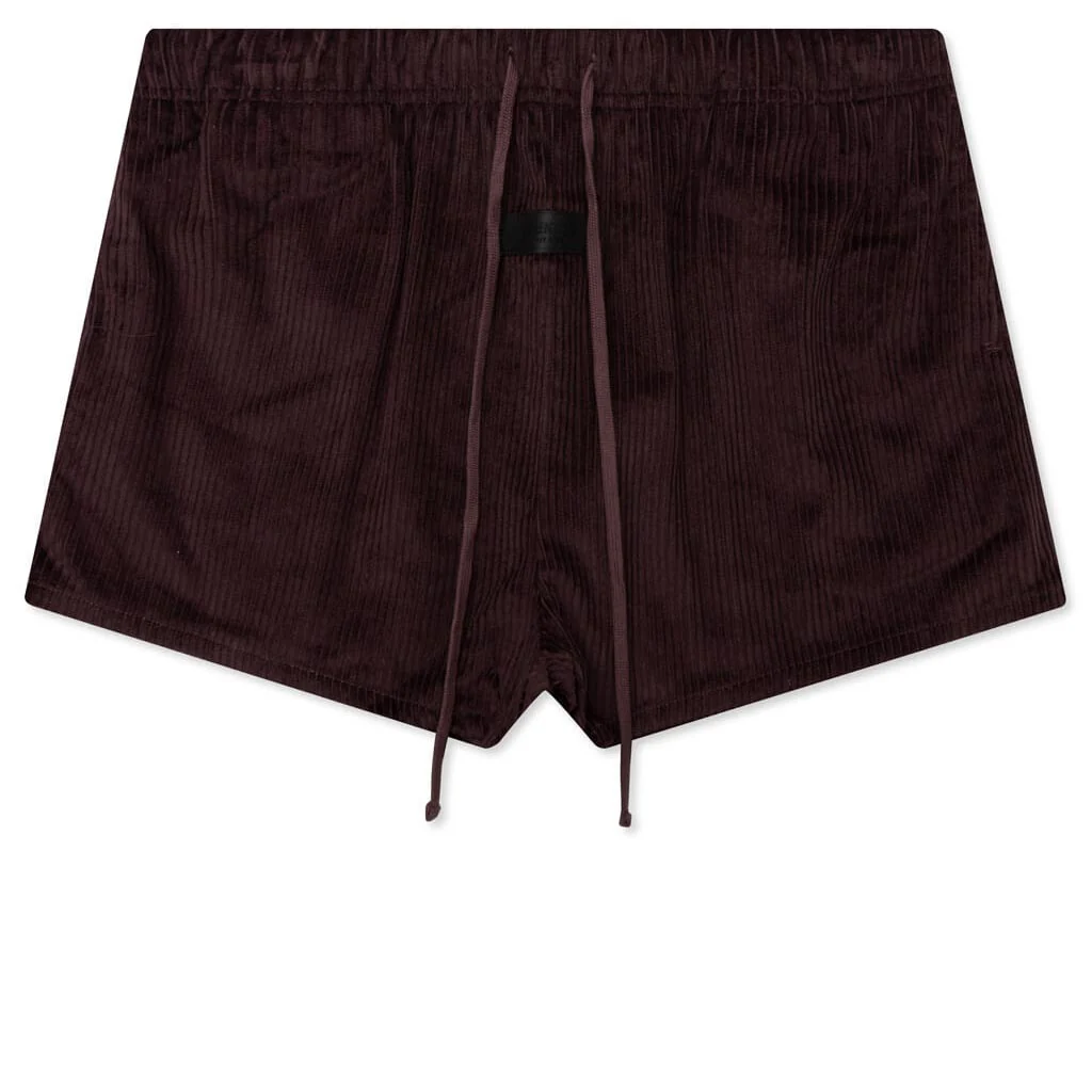 Women's Corduroy Dock Short - Plum
