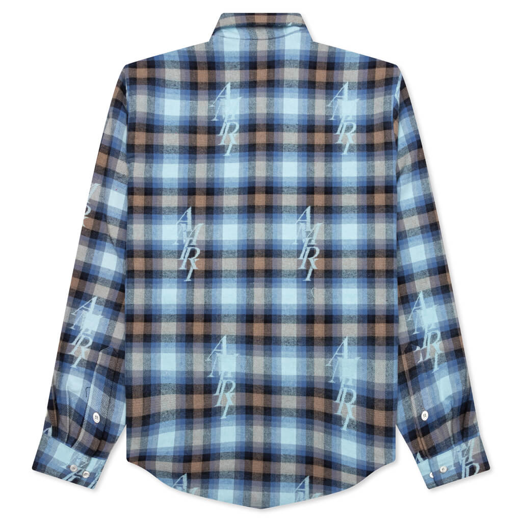 Staggered Plaid Flannel - Legion Blue - Image 2