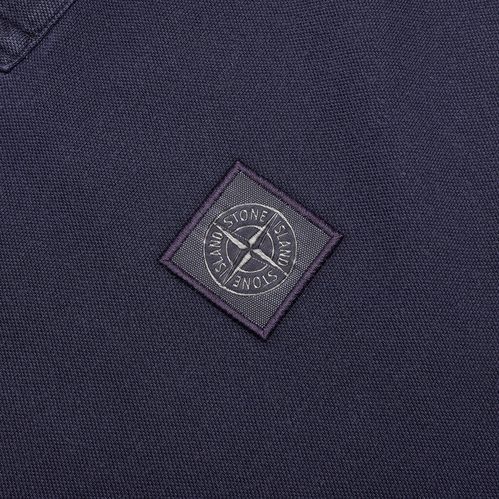 Short-Sleeve Polo - Navy Blue - Image 4