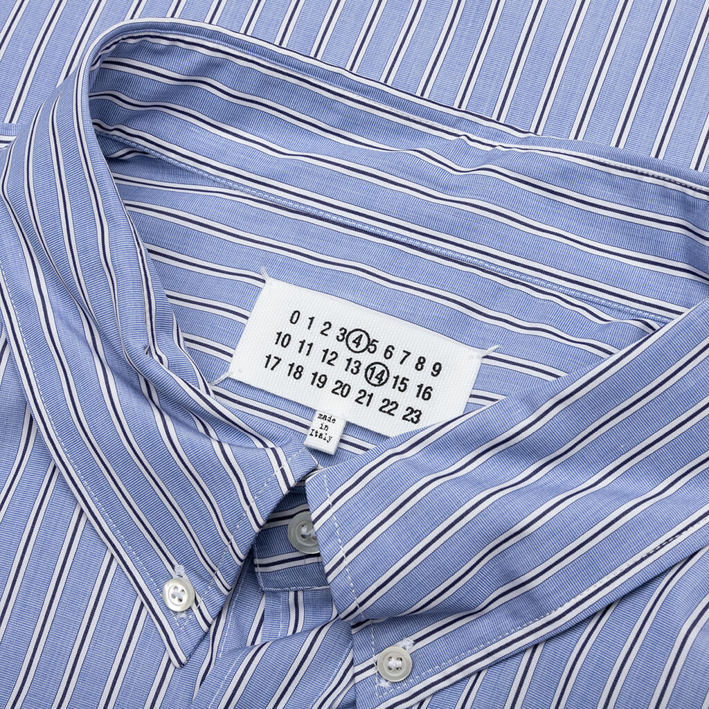 Striped L/S Shirt - Blue - Image 3