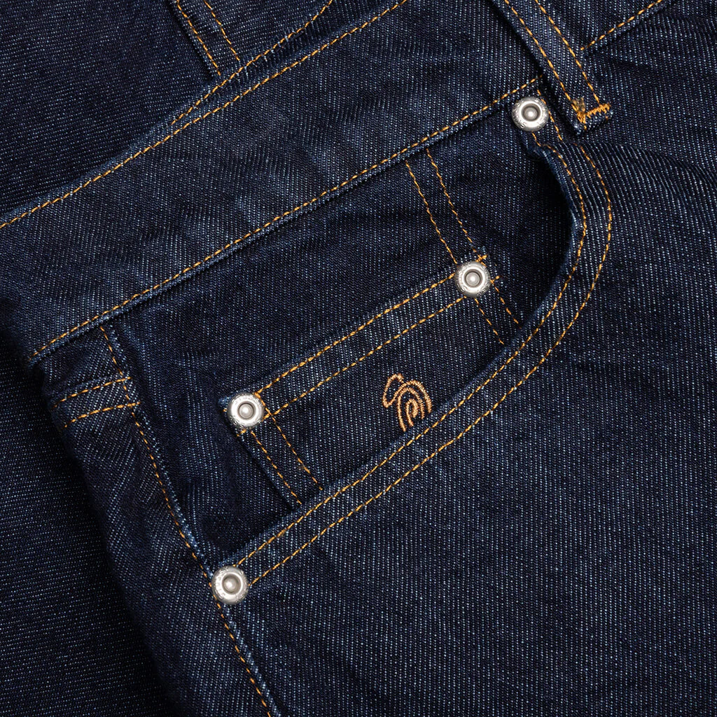 Big Ol Denim Shorts- Rinsed Indigo - Image 4