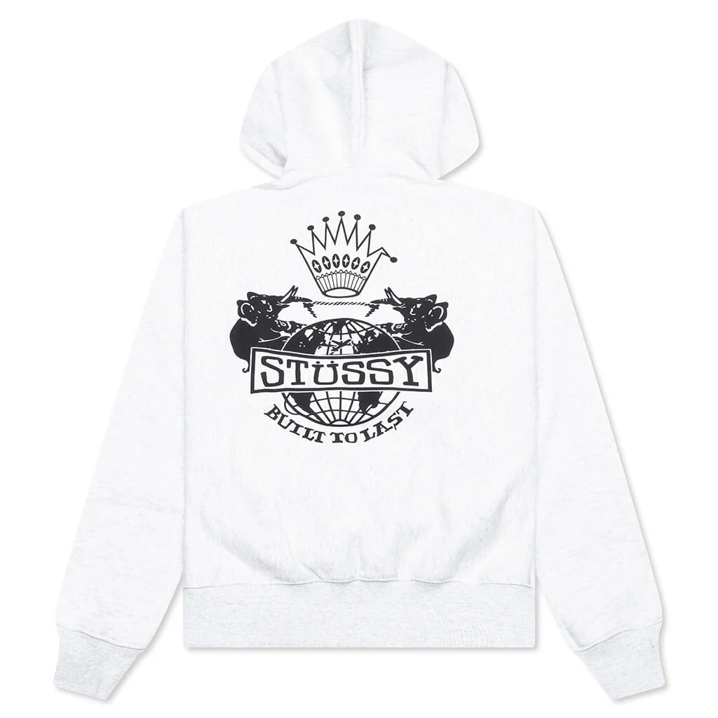 Built To Last Zip Hoodie - Ash Heather - Image 2