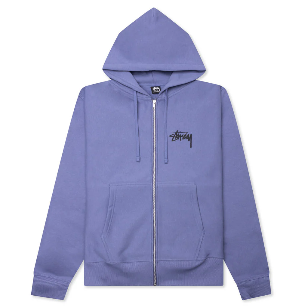 Classic Dot Zip Hoodie - Storm