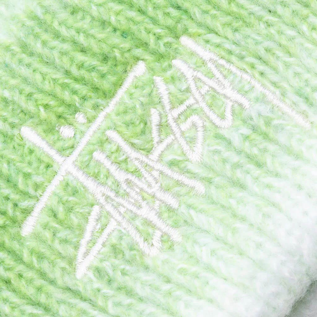Cuff Basic Striped Beanie - Lime - Image 2