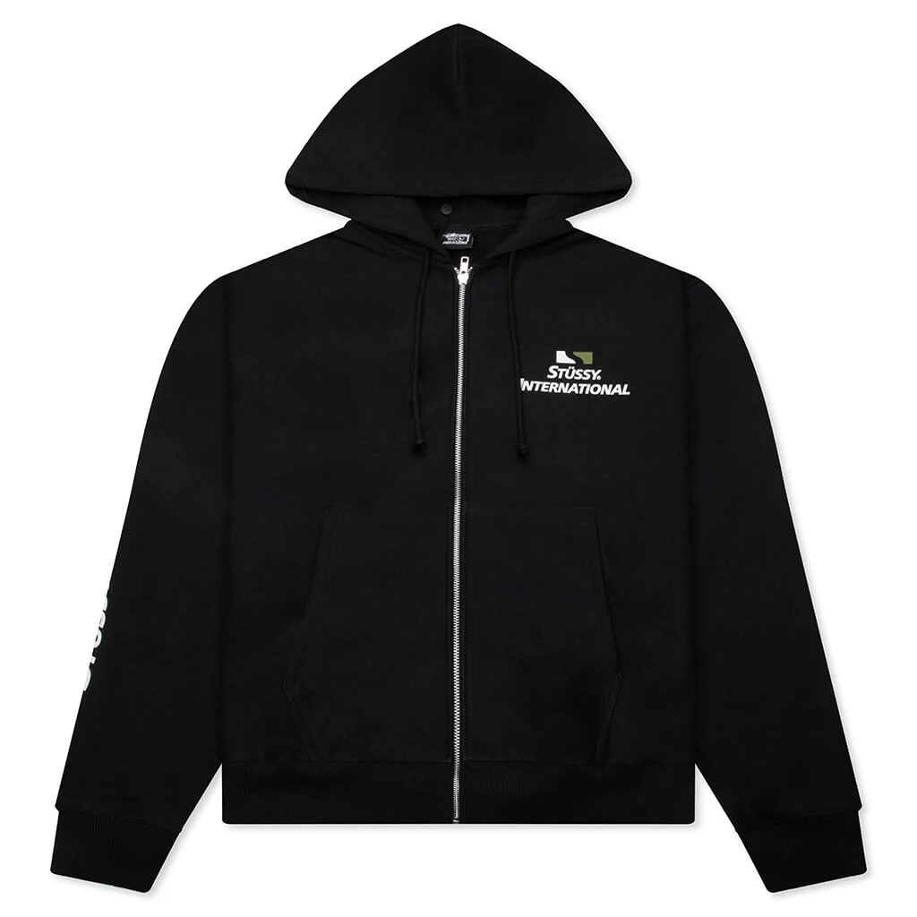 Stüssy International Zip Hoodie - Black