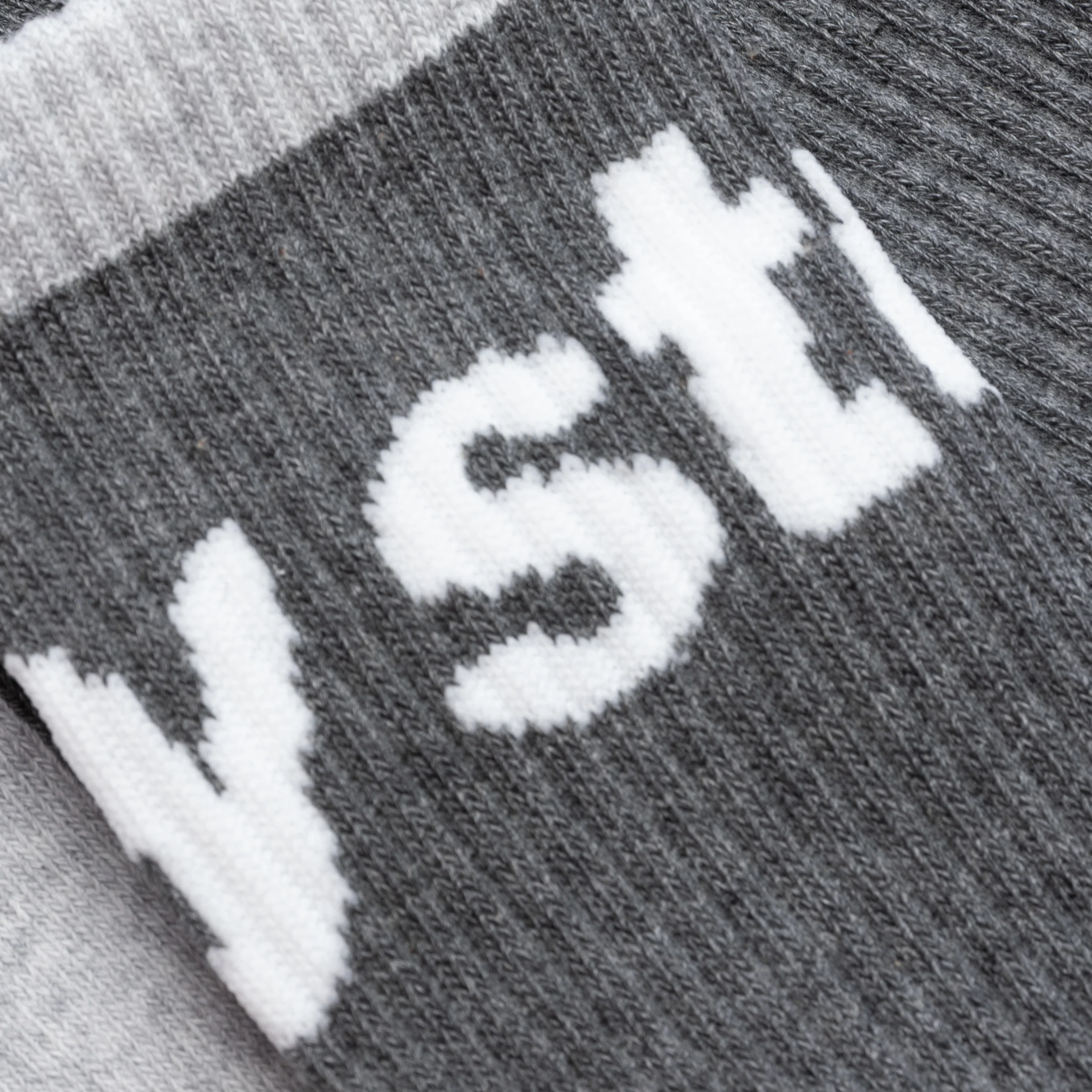 Logo Jaquard Trail Socks - Charcoal - Image 2