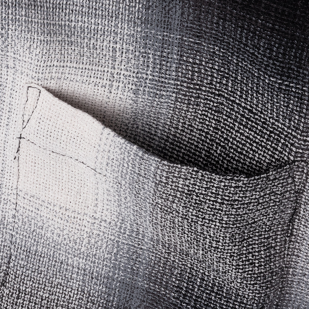 Loose Weave Plaid Shirt - Grey - Image 4