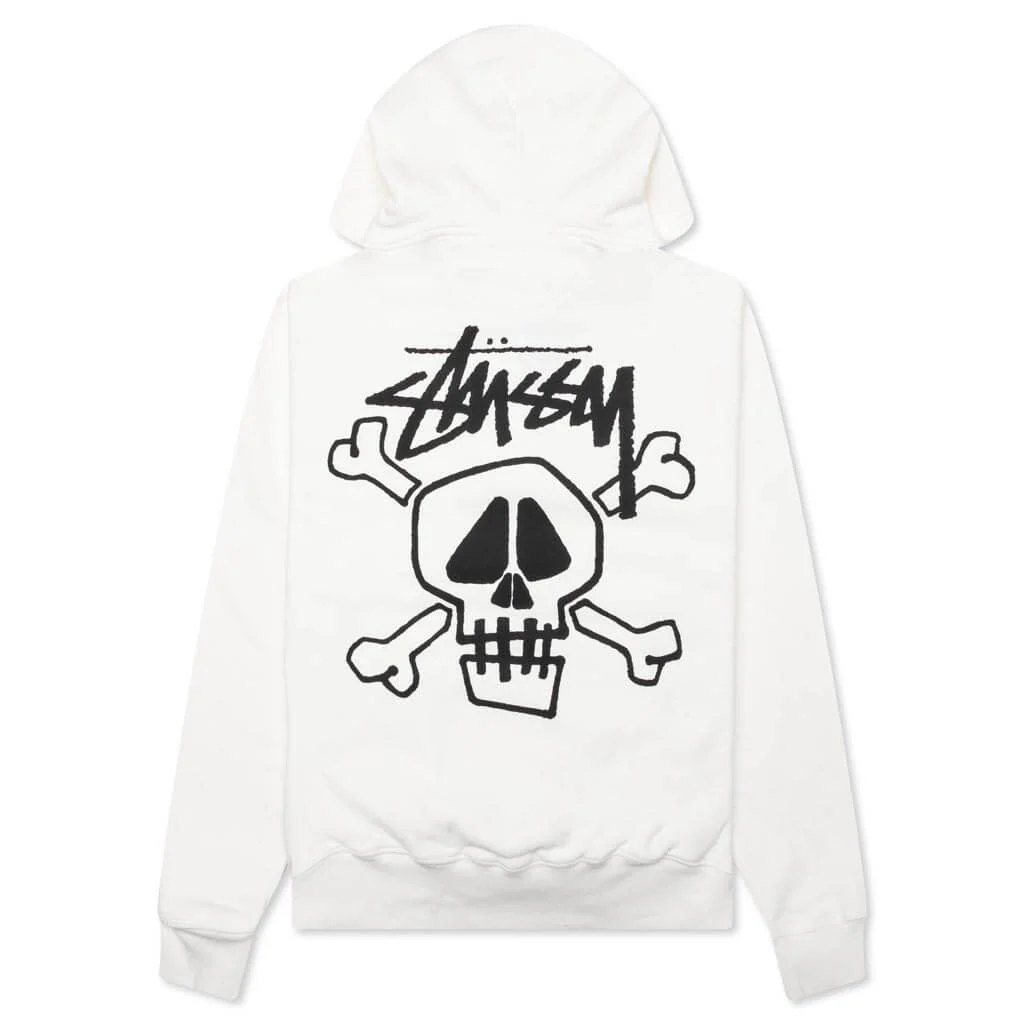 Skull & Bones Pigment Dyed Hoodie - Natural - Image 2