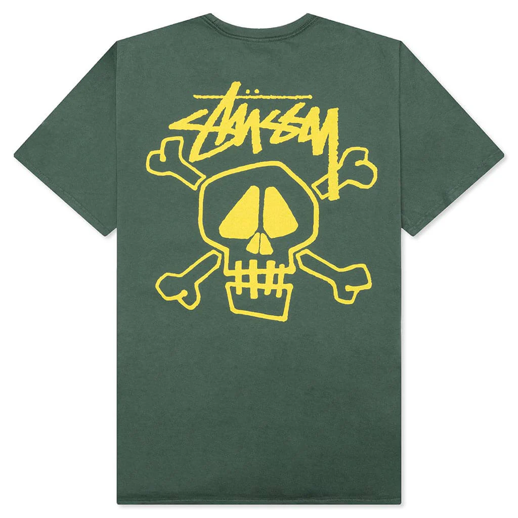 Skull & Bones Pigment Dyed Tee - Forest - Image 2