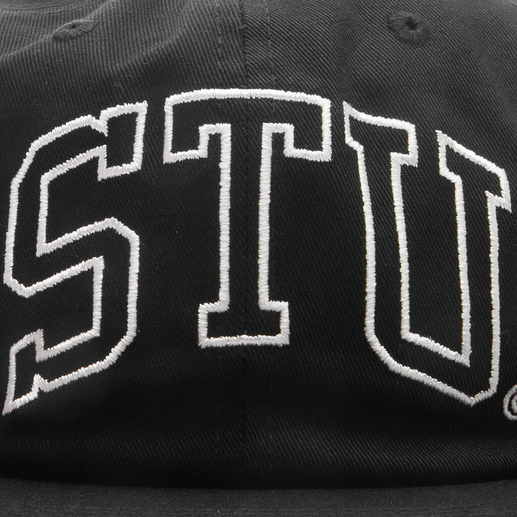 Stu Arch Strapback Cap - Shadow Black - Image 2