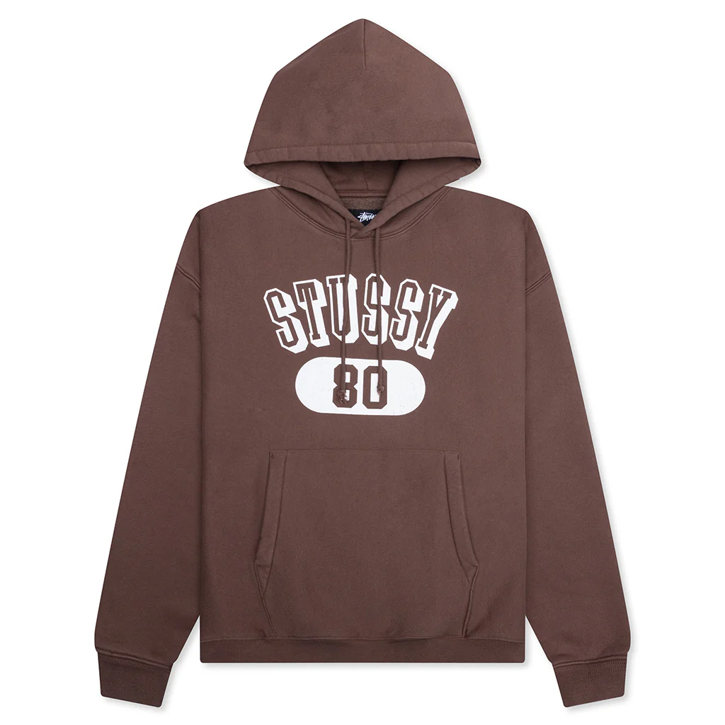 Stussy 80 Relaxed Hood - Brown