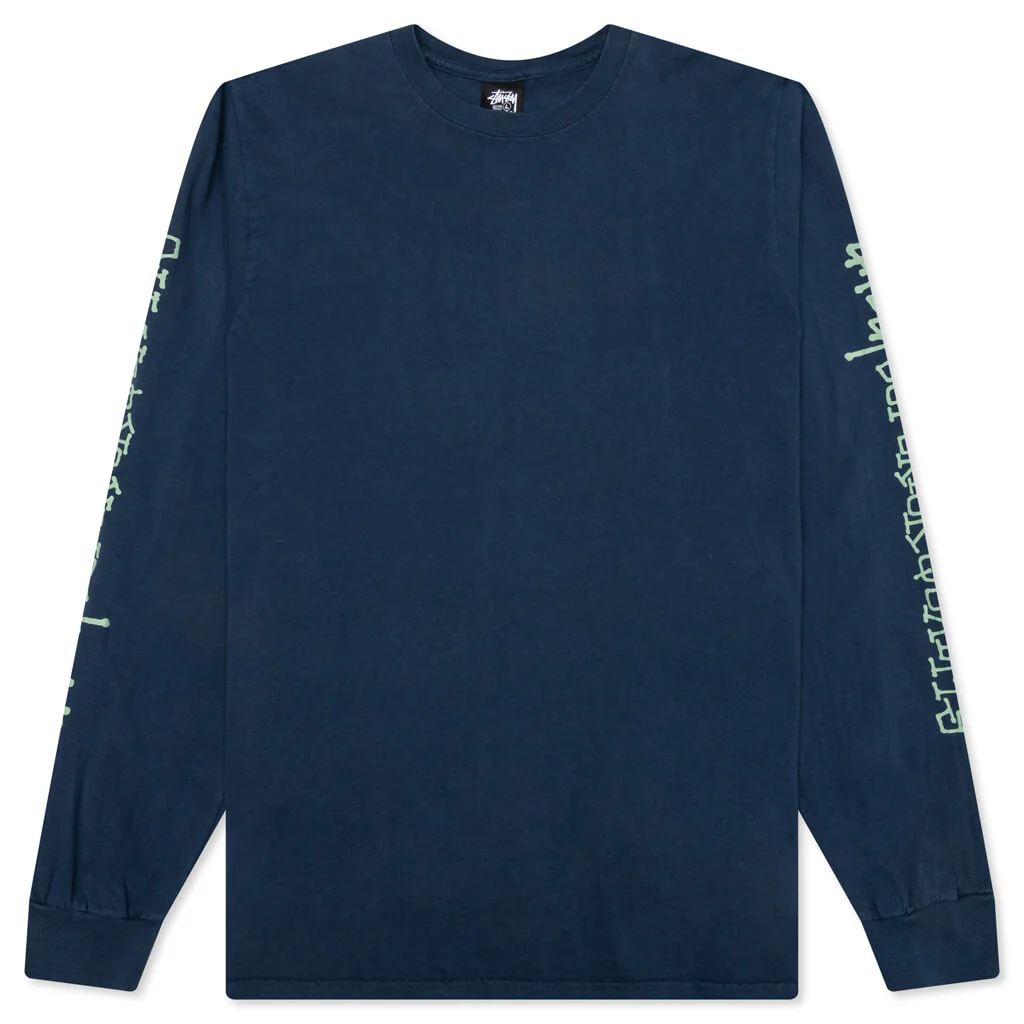 Superior Quality Pig. Dyed Ls - Navy