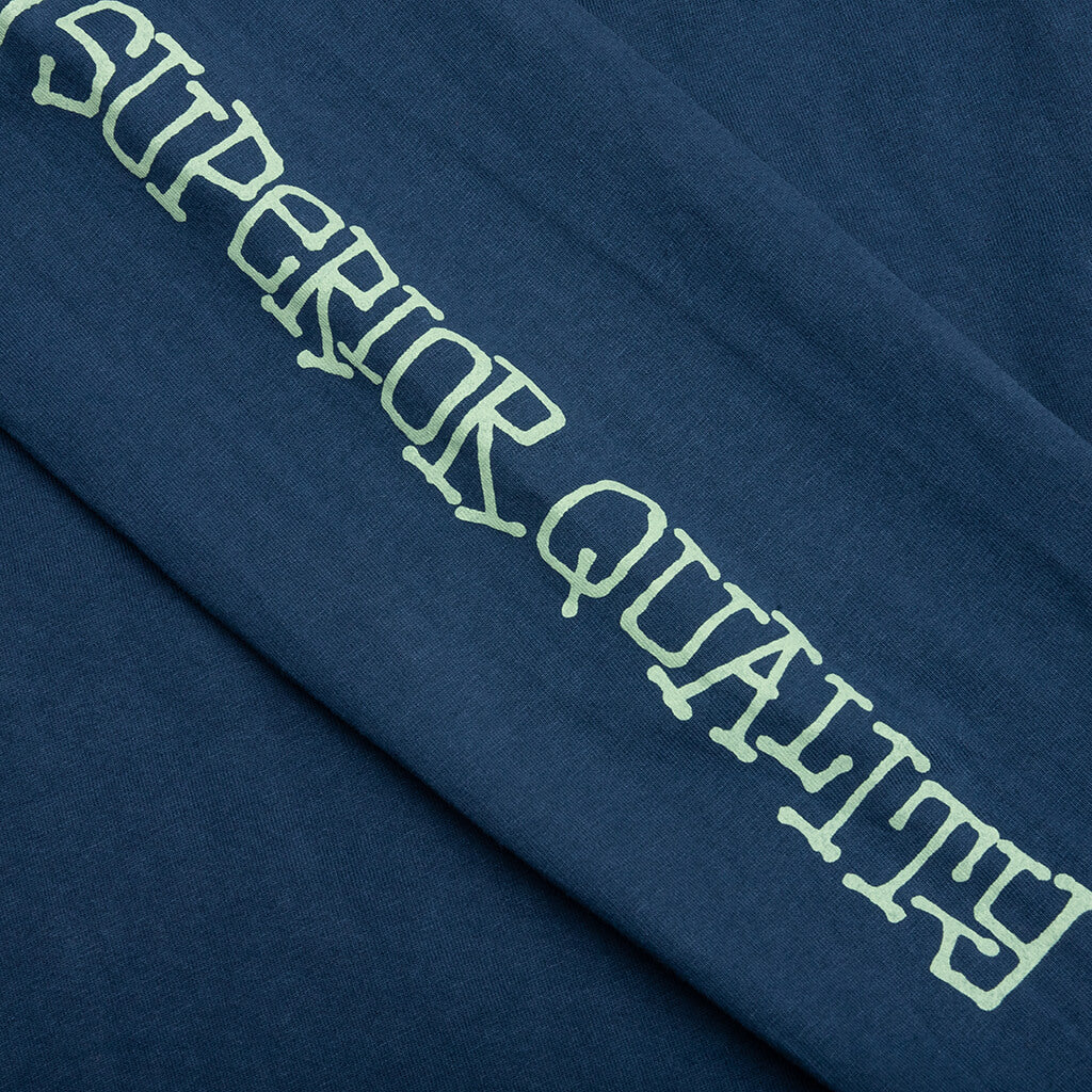 Superior Quality Pig. Dyed Ls - Navy - Image 4