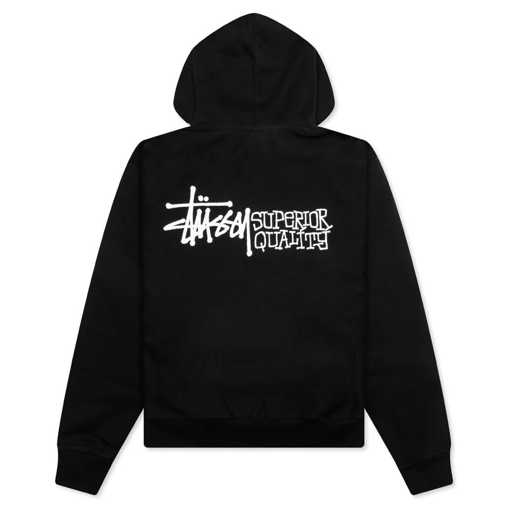 Superior Quality Zip Hoodie - Black - Image 2