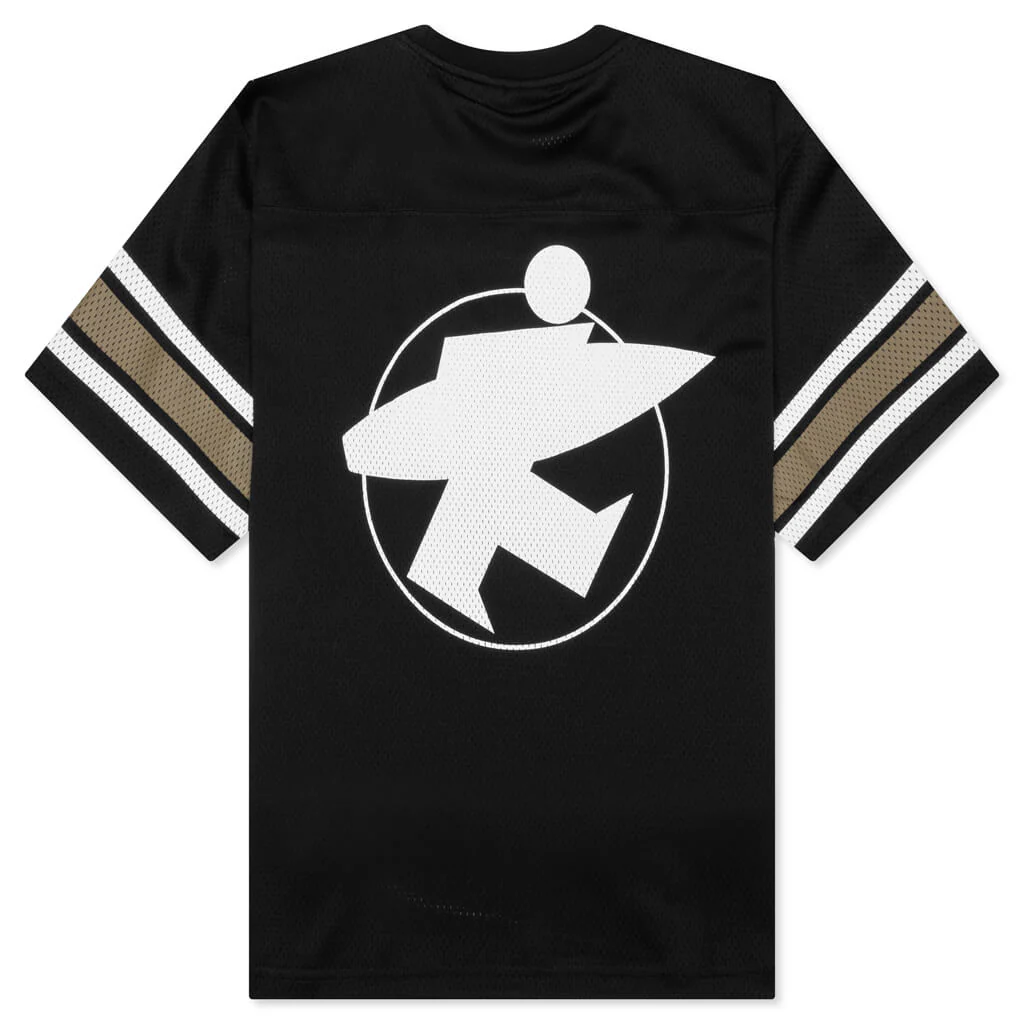 Surfman Mesh Football Jersey - Black - Image 2