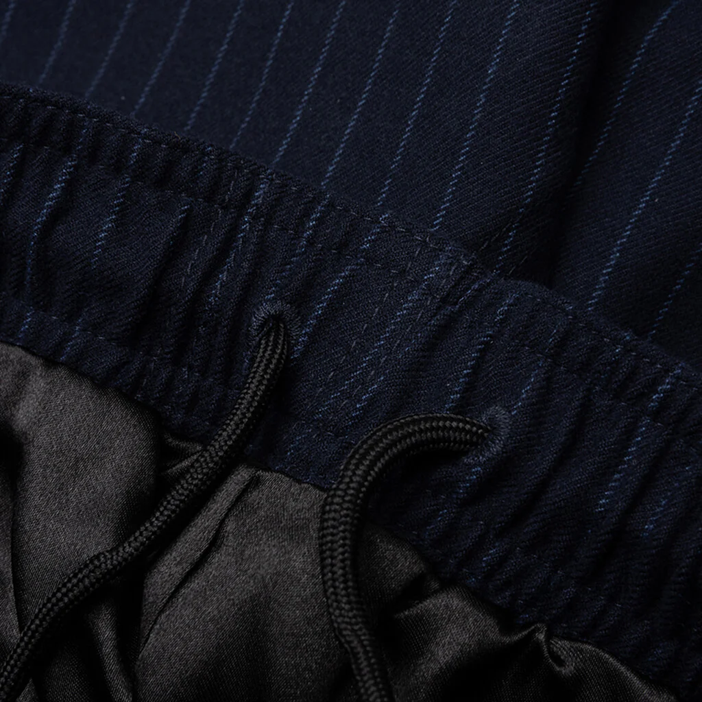 Wool Stripe Beach Pant - Navy - Image 5