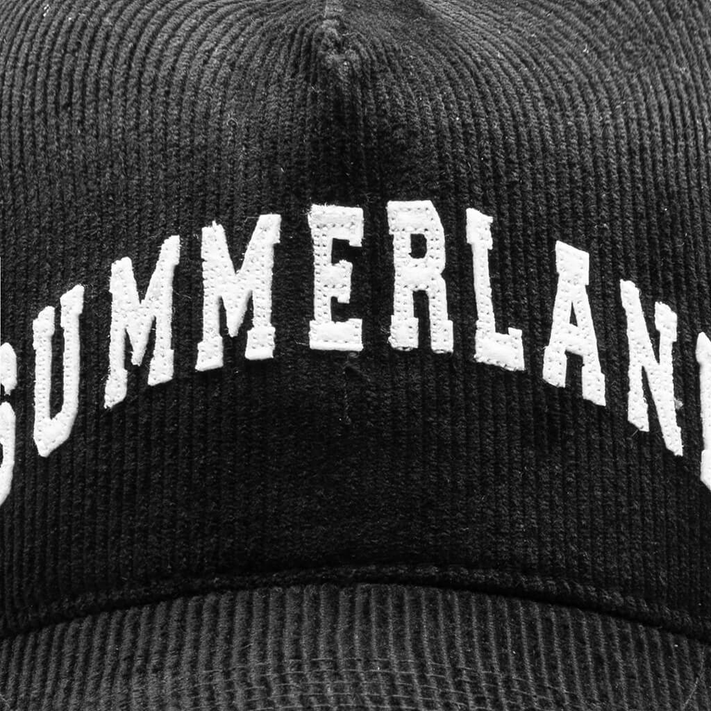 Summer Land Corduroy Trucker Hat - Black - Image 2