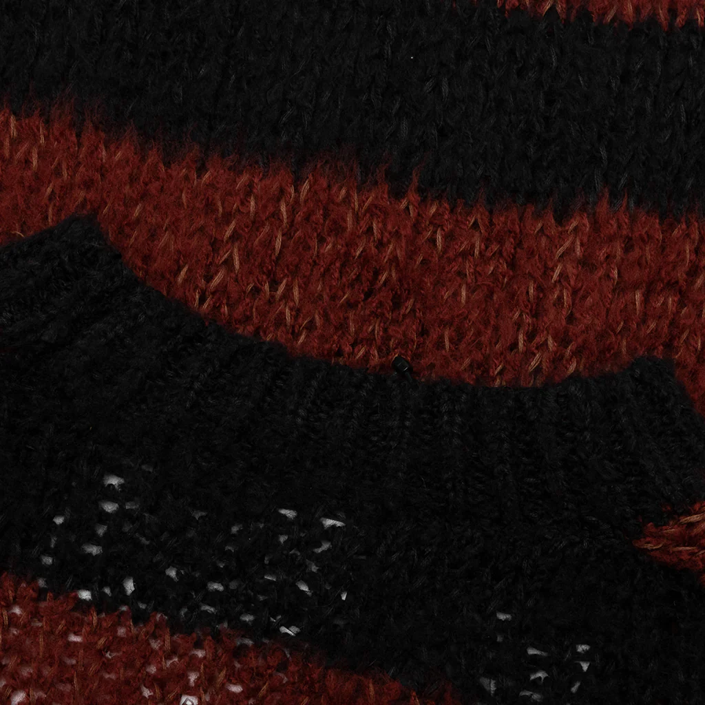 Striped Sweater - Black/Brown - Image 3