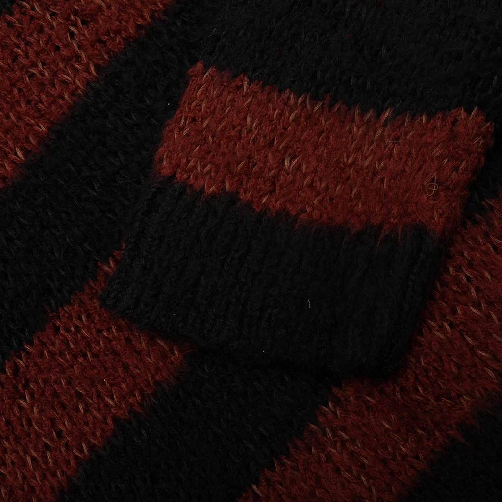 Striped Sweater - Black/Brown - Image 4
