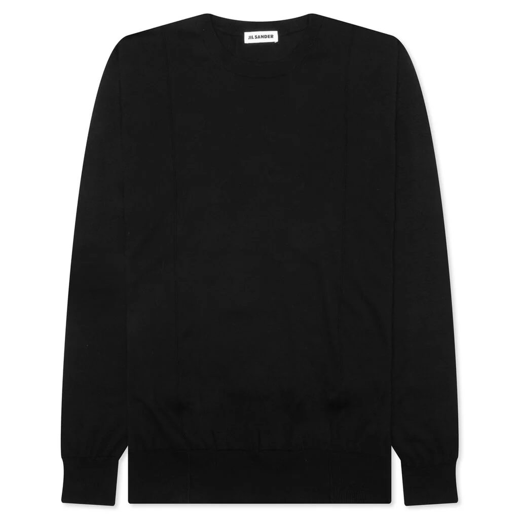 Cotton Sweater - Black