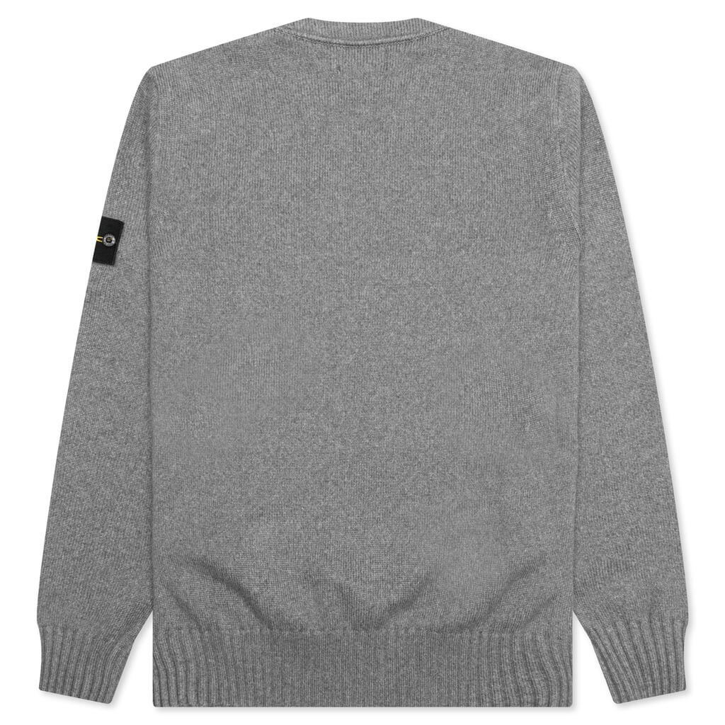 Knitted Sweater - Melange Grey - Image 2
