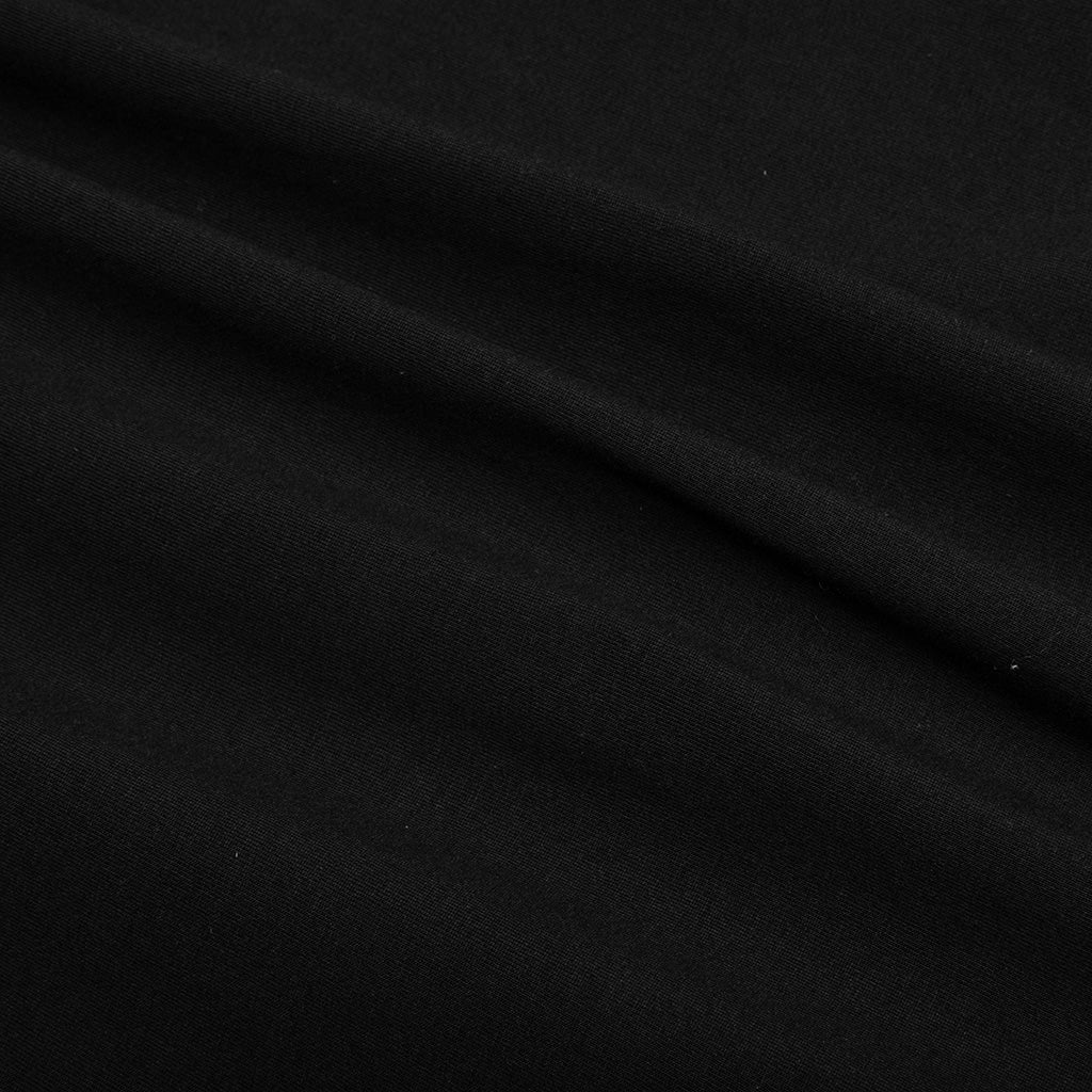 Mock Neck Boxy Fit T-Shirt - Black - Image 4