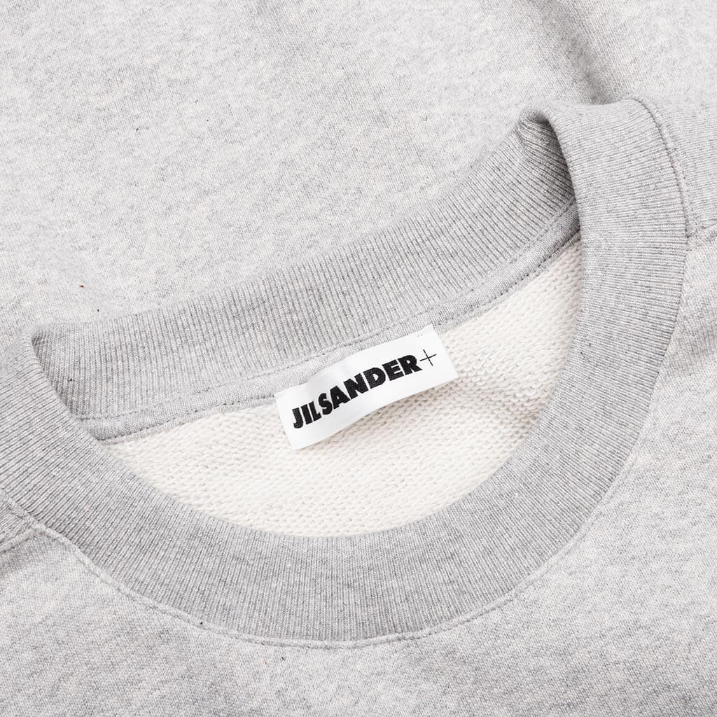 Crew Neck T-Shirt - Powder Grey - Image 3