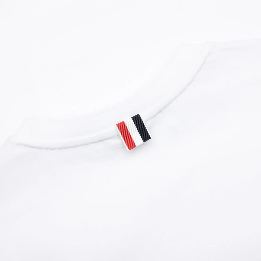 Midweight Jersey Stripe S/S Tee - White - Image 4