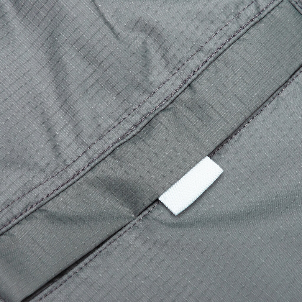 Track Shorts w/ Jersey Lining in Quilted Ripstop - Silver - Image 6