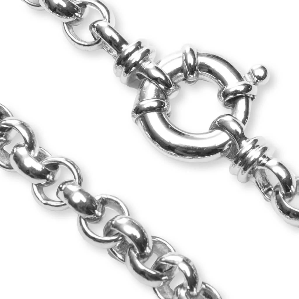 Thick Rolo Bracelet - 925 Sterling Silver - Image 2