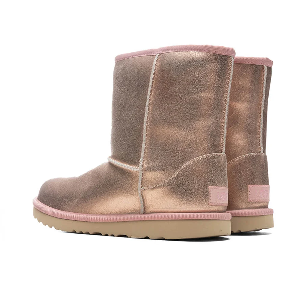 Kids Classic II Boot Metallic Glitter - Rose Gold - Image 3