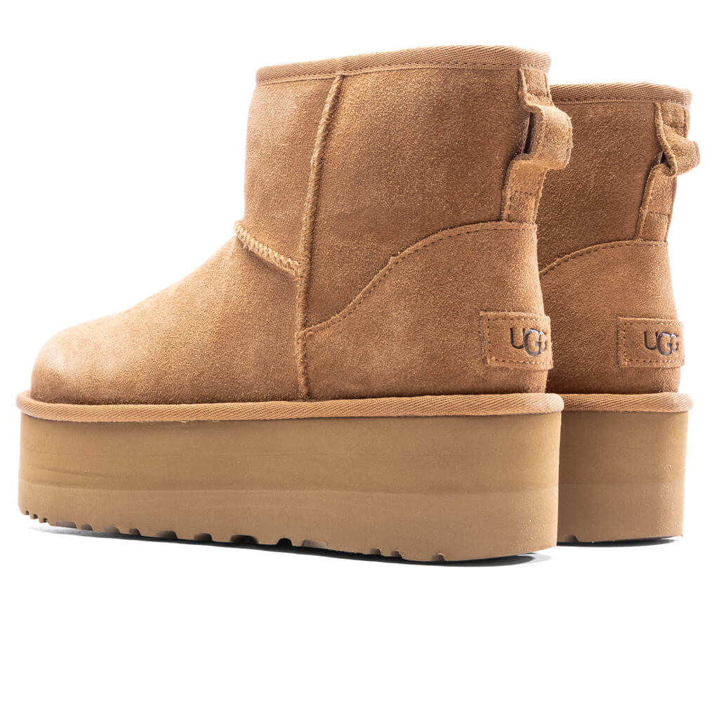 Women's Classic Mini Platform Boot - Chestnut - Image 3