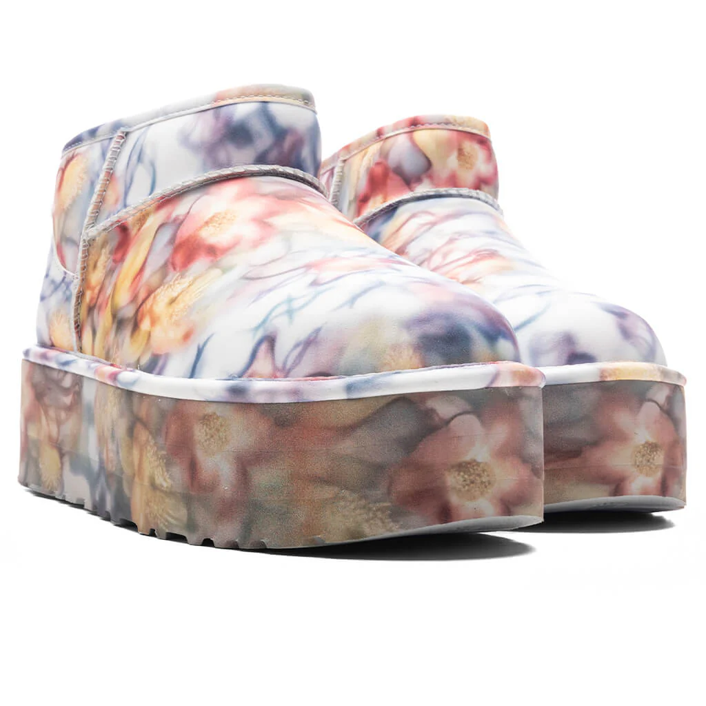 UGG x Collina Strada Classic Ultra Mini Platform - Light Blue Floral - Image 2