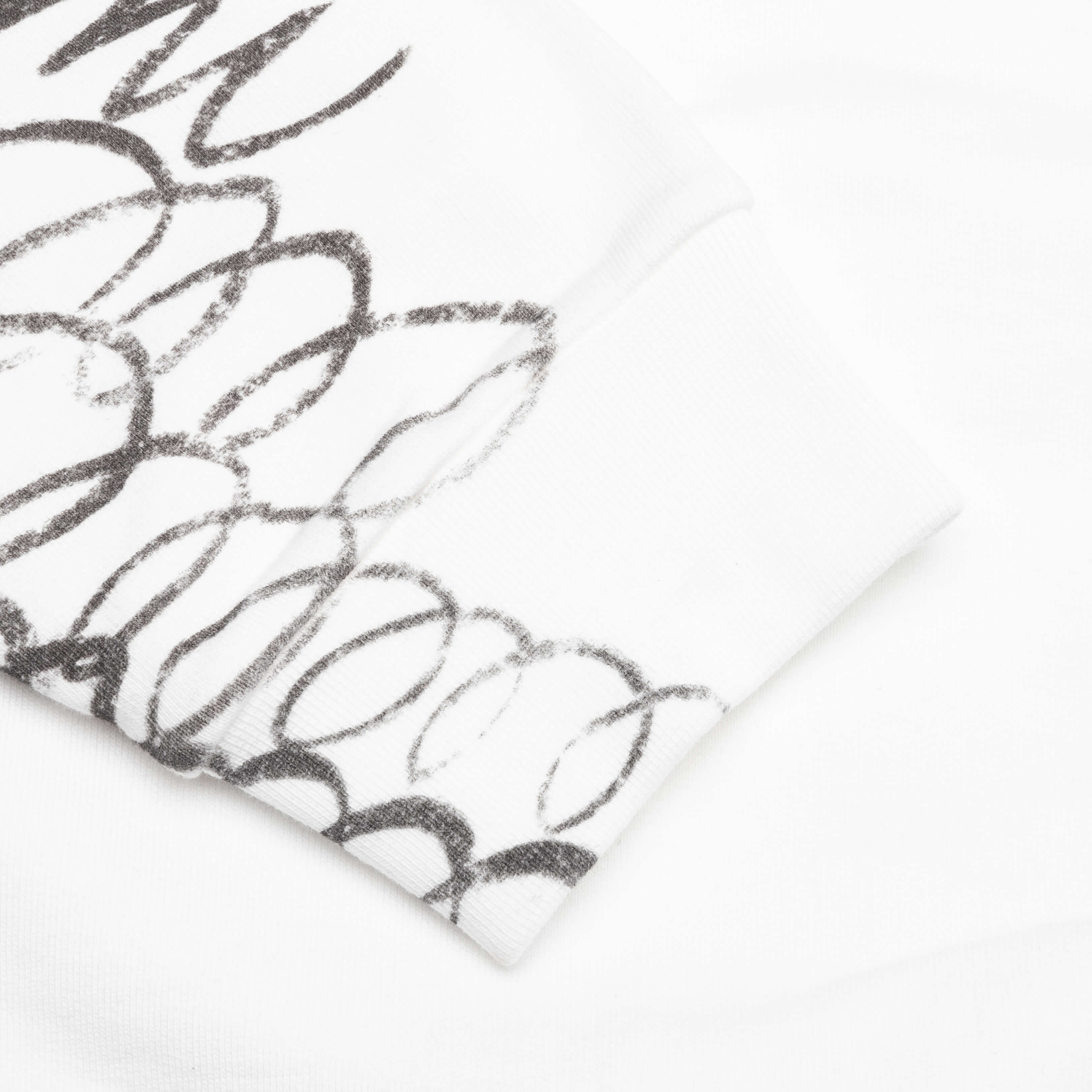 Scribble Printed Sweatshirt - Natural White - Image 4